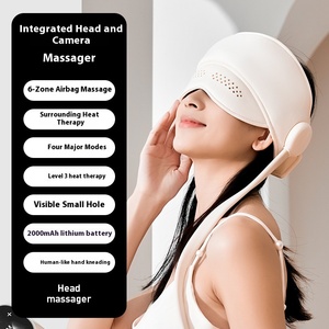 Masajeador de cabeza eléctrico recargable, instrumento de descompresión con compresa caliente, cuero cabelludo y alivio de los ojos, potenciador del sueño, Extractor de alma - Product Image 4