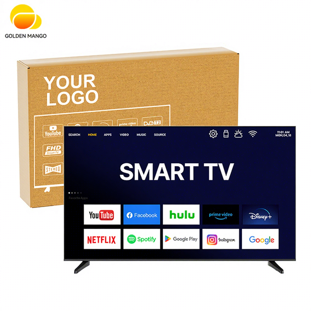 Factory Supply Smart TV Hotel Television 43 50 55 65 75 Inch Android 4K LED TV Suitable for Bulk Purchase