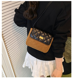 Bolso de Mano Estilo Coreano Vintage para Mujer, Nuevo, Moderno, Informal, con Cadena Acolchada de Diamantes, Bolso de Hombro Cruzado para Mujer - Product Image 5