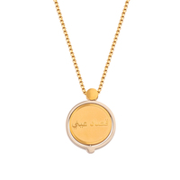 Collier simple à maillons en O en acier inoxydable plaqué or avec pendentif cœur, bijoux en cristal pour femme, colliers ras-du-cou tendance, cadeau