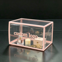 Boîte de protection transparente en PET recyclable sur mesure, petite boîte d'emballage transparente pour bougies, parfums et articles cadeaux