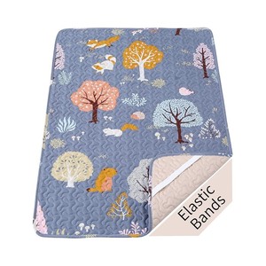 Tappetino da gioco pieghevole in cotone viola foresta tema 50 ''X 50'' imbottito elegante e confortevole Alfombra De Casa - Product Image 1