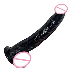 PVC Superขนาดใหญ่สมจริงDildos VibratorหญิงMasturbating Sex ToyซิลิโคนเหลวDildosสําหรับผู้หญิง