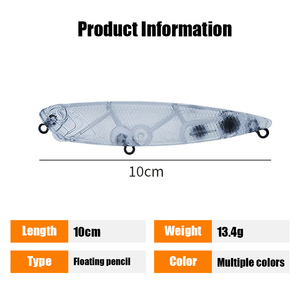 <span class=keywords><strong>Leurre</strong></span> de pêche flottant Topwater <span class=keywords><strong>Stickbait</strong></span> 100mm 13.4g, <span class=keywords><strong>leurre</strong></span> dur artificiel pour <span class=keywords><strong>brochet</strong></span> et black-bass - Product Image 3