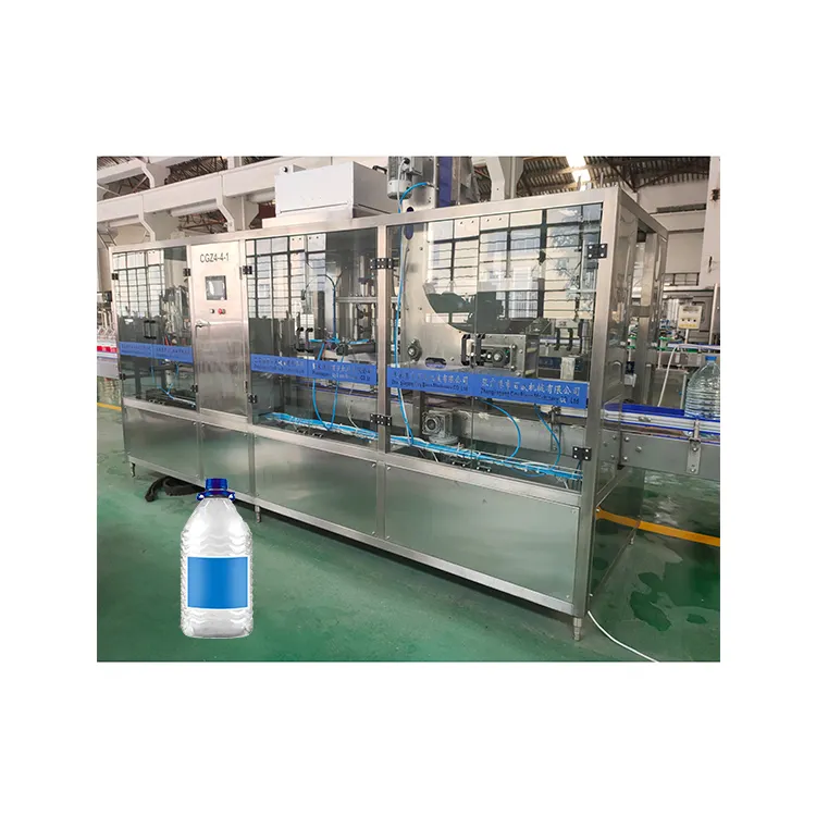5-10 litre şişe içme suyu su dolum makinesi/5L su şişeleme tesisi