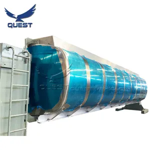 Réservoir d'essence de carburant à monter sur le corps, vernis <span class=keywords><strong>9000</strong></span> gallons en aluminium pour remorque de réservoir, 4/5454 gallons - Product Image 1