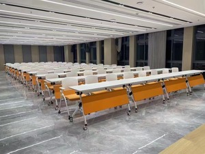 Bàn gỗ có thể gập lại phòng họp bàn văn phòng Bàn hội nghị bàn làm việc bàn gấp bàn gấp bàn mô-đun bàn văn phòng - Product Image 6