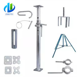 Puntelli Telescopici Regolabili in Acciaio per Miscelatori, 3 Puntelli Metallici Telescopici Professionali per Ponteggi, Puntelli Acrow - Product Image 1