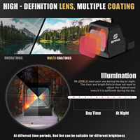 SPINA OPTICS 1X Red Dot Sight, alliage d'aluminium, Scorner 1X22X25, viseur réflexe étanche pour une bonne vision, chasse