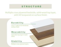 Parquet en chêne blanc massif durable, bois d'ingénierie naturel, best-seller, chêne blanc rustique, parquet massif durable en bois véritable