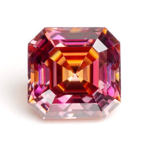 Moissanita Sintética (Creada en Laboratorio) con Corte Asscher, Opalescente, Multicolor, Certificado GRA, Piedras Preciosas Sueltas al por Mayor, Tamaño - Product Image 5