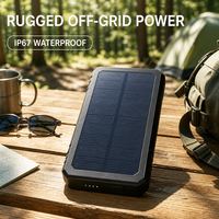 Panneau solaire monocristallin PERC ultra-fin sur mesure, efficacité 22,4 %, 20000 mAh pour le camping, Foldsun