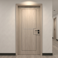 Porte intérieure en bois de luxe insonorisée et ignifugée pour villas de luxe en Arabie Saoudite et au Royaume-Uni, porte de bureau acoustique en bois STC 42