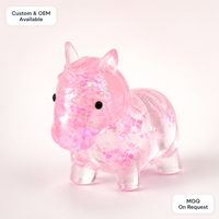 Jouet anti-stress licorne souple à paillettes liquides, jouets sensoriels en TPR pour enfants et adultes, cadeau de bureau pour l'anxiété, vente en gros