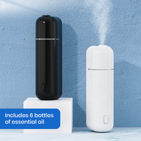 Diffuseur d'arômes en gros à clipser sur grille d'aération, diffuseur d'huiles essentielles sans eau USB avec logo personnalisé pour voiture, diffuseur d'arômes électrique domestique