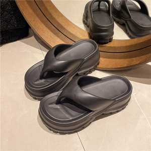 Summer Fashion Soft Thick Bottom <strong>Flip</strong> <strong>Flops</strong> Women Height Increasing 6cm Beach Sandals <strong>Flip</strong>-<strong>flops</strong> EVA <strong>Flip</strong>-<strong>flop</strong> Slipper - Product Image 1