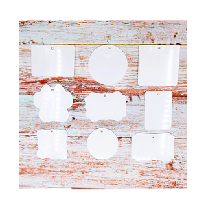 Customized Gloss White 1.0mm 3.5" Sublimation Xmas Ornament Circle Round Aluminum Sublimation Ornaments for <strong>Christmas</strong> - Product Image 6
