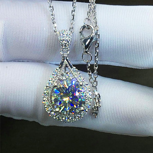 Collar con colgante en forma de pera para mujer, joyería de moda, regalo para uso diario - Product Image 3
