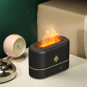 Hxtc88 7 colores 3D fuego llama <span class=keywords><strong>H2o</strong></span> ambientador humidificador Cool Mist Usb pequeña mesa portátil escritorio aceite esencial <span class=keywords><strong>difusor</strong></span> <span class=keywords><strong>de</strong></span> Aroma - Product Image 4