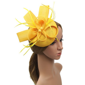 Cappello Fascinator con Piume da Donna per Cerimonie, Matrimoni e Feste - Accessorio per Capelli - Product Image 2