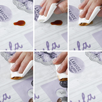 Pas de tarif décoratif violet lavande PVC nappe imperméable flanelle soutenu salle à manger maison fête linge de Table