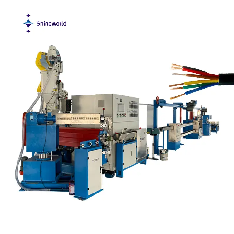 자동화 저렴한 가격 가속 케이블 제조 전기 구리선 압출 기계