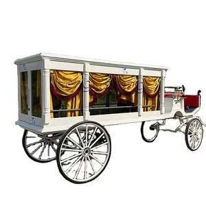 Majestic White Corbillard funéraire électrique Van Transport spécial à vendre Entraîneur funéraire à cheval - Product Image 2