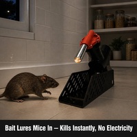 Pièges à rats robustes en gros, réutilisables, à mâchoires en plastique, pour souris et rats de taille moyenne, piège intelligent anti-parasites, piège CO2 tueur