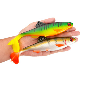 Esca <span class=keywords><strong>Artificiale</strong></span> Morbida in PVC con Coda a T Grande, Vibrazione Unica e Movimento Affondante, 24g 15cm/56g 20cm, <span class=keywords><strong>per</strong></span> Pesca in Mare di <span class=keywords><strong>Spigola</strong></span> - Product Image 5