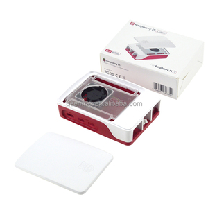 라즈베리 파이 5 빨간색과 흰색 밴드 팬을위한 Geermax 케이스 라즈베리 파이 5 세대 공식 오리지널 박스 - Product Image 2