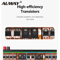 Amplificateur de puissance en métal de classe D 2 canaux Auway FP14000 2350W, montage en rack 2U