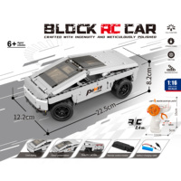 Tengrui 437 pièces en plastique ABS, série rapide 1:16, M4 GT3 pour voiture à construire avec fonction RC, jouet de construction éducatif