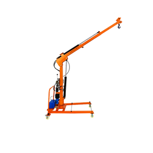 500kg 전기 유압 미니 텔레스코픽 붐 크레인 가정용 모바일 소형 크레인 - Product Image 3