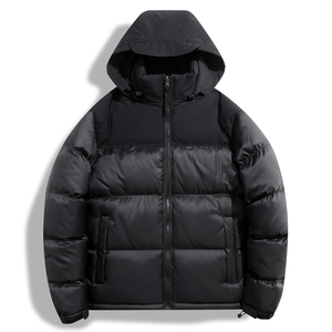 New <b>Thick</b> Hooded <b>Coat</b> for Couples Large Size Loose Casual Style Warm Windproof and Waterproof for <b>Winter</b> Zipper Closure - Product Image 1