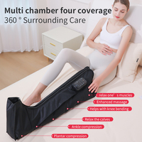 Meilleure vente Rechargeable 2000mah air compression jambe bottes air pression chauffage air vague jambe masseur