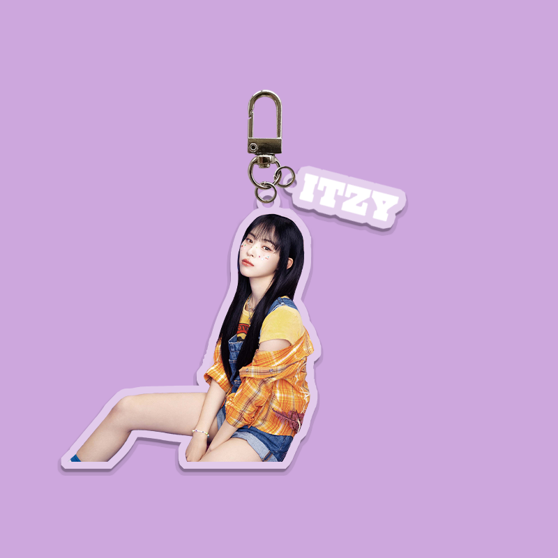 KPOP ITZY Algorhythm JAPAN Single HD Photo Print Acrylic Keyring