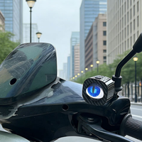 Luz LED Inteligente para Bicicleta y Motocicleta, Diseño Ojo de Demonio, Pantalla Simple/Doble, Impermeable, Programable, para Ciclismo Nocturno