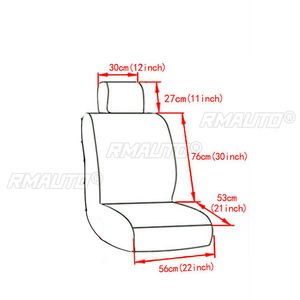 Juego de 9 Fundas de Asiento Delanteras Completas para Auto de 5 Plazas, Color Gris/Negro, Cuero PU Impermeable, Universal para BMW E46/Honda/Ford - Product Image 5