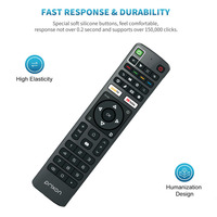 Nouvelle télécommande vocale Prixon de remplacement Compatible pour Prixon Nitro + 5G/Nitro + Plus/Alpha Plus Android OTT Box