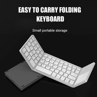 Harga Grosir Pabrik Keyboard Lipat Portabel Mini Keyboard Nirkabel BT Lipat dengan Touchpad Mouse untuk Laptop PC Android