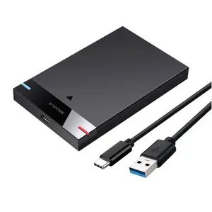 외장형 하드 드라이브 4TB HDD 케이스 USB 3.1 Type-C 5Gbps HDD 인클로저 2.5 인치 HD 휴대용 저장 장치 지원 UASP