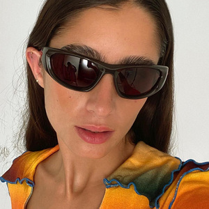 New Arrivals 2023 Fashion Vintage Sports Unisex UV400 Full Rim <b>Light</b> Weight Durable Sunglasses Oval Driving Cycling Cricket - Product Image 3