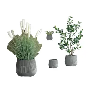 Phelps Outdoor Zement-Blumentopf große Keramiktöpfe künstliche Indoor-Pflanzen Outdoor-In-Pflanzer