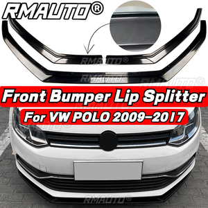 For VW POLO Front Lip Carbon Fiber Bumper <b>Splitter</b> Diffuser Lip Spoiler Bumper Guard Body Kit for Volkswagen VW POLO 2009-2017 - Product Image 1