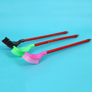 Vente directe d'usine de brosses de toilette en bois à tête carrée, brosses de toilette à long manche et poils de haute qualité. - Product Image 2