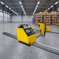 Machine de découpe plasma et flamme CNC portative à haute efficacité, modèle 1530, double torche, servomoteur, équipement de découpe de tôles d'acier