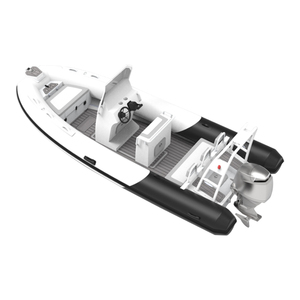 Vente en gros Certification CE 20ft 18ft 560 PVC orque Hypalon Tube Gonflable V Profond Soudé <span class=keywords><strong>Console</strong></span> Aluminium Rib Bateau avec Moteur - Product Image 4