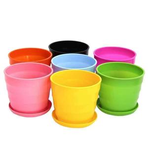 Grands pots <span class=keywords><strong>de</strong></span> fleurs en PP avec trou <span class=keywords><strong>de</strong></span> drainage - Jardinières <span class=keywords><strong>de</strong></span> style farmhouse et écologiques pour plantes succulentes et usage extérieur/intérieur - Product Image 1