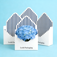 Décorations personnalisées pour mariage et anniversaire, fleurs pliées faites à la main, enveloppes pour bouquets, boîtes cadeaux imperméables