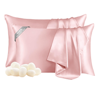 Taie d'oreiller en soie brodée sur mesure pour chambre à coucher, soin des cheveux, taille King, 22 Momme